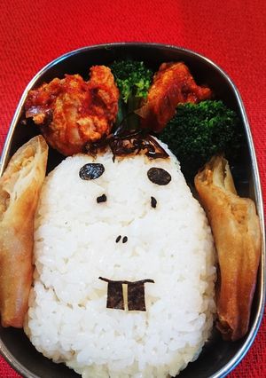 あっと、驚く キャラ弁～ 親子の合作～-レシピのメイン写真