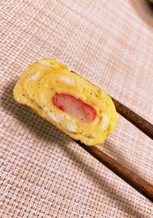材料３つだけ！カニカマ入り卵焼き-レシピのメイン写真