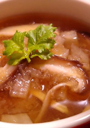 ほっこり体あったまる♪おろし椎茸スープ-レシピのメイン写真