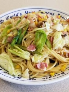 ベーコンとキャベツの和風パスタ-レシピのメイン写真