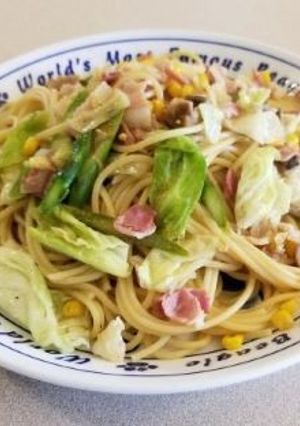 ベーコンとキャベツの和風パスタ-レシピのメイン写真
