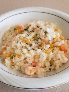 冷凍ご飯で、エビピラフ-レシピのメイン写真