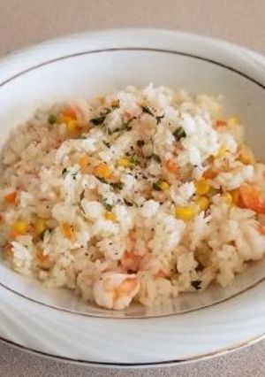 冷凍ご飯で、エビピラフ-レシピのメイン写真