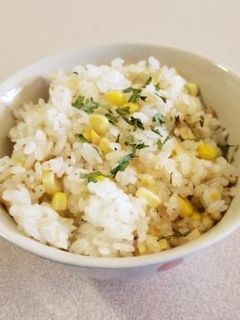 生コーンで、醤油バターコーンご飯-レシピのメイン写真