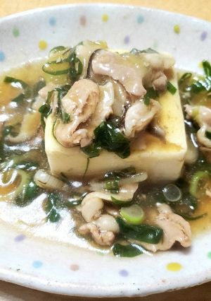 簡単とろ～りネギの豆腐あんかけ-レシピのメイン写真