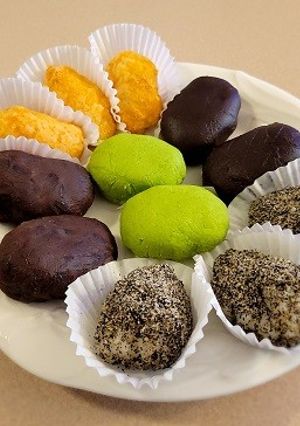 おはぎ(ぼたもち)5種-レシピのメイン写真