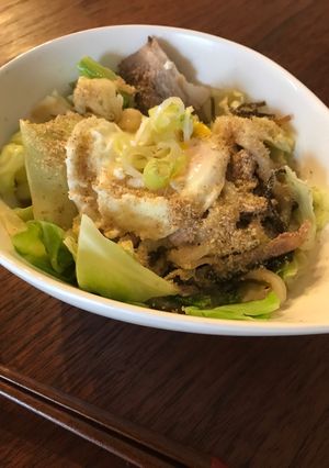 豚コマキャベツうどん-レシピのメイン写真