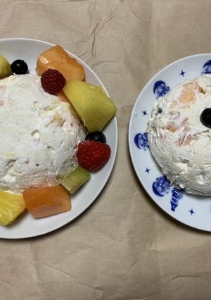 カロリー控えめ ドーム型ケーキ-レシピのメイン写真