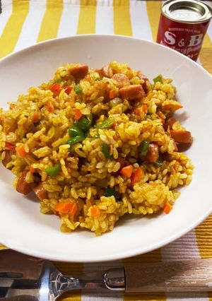 残りご飯とカレー粉で絶品簡単カレーピラフ-レシピのメイン写真