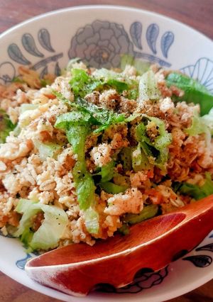 オートミール＆高野豆腐で簡単鮭チャーハン-レシピのメイン写真