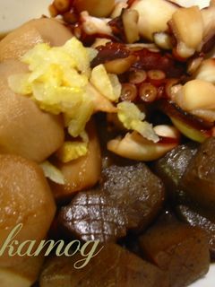 ☆里芋&たこ&蒟蒻のほっとする煮物☆-レシピのメイン写真