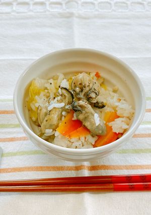 白菜と牡蠣のガーリックバターご飯-レシピのメイン写真