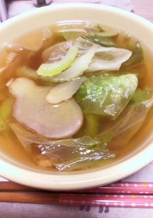 レタスとセロリのスープ(塩分0.7g杯)-レシピのメイン写真