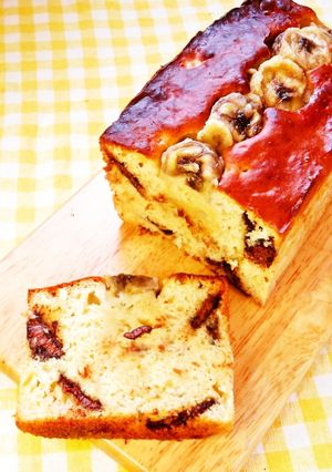 ☺ＨＭで簡単スイーツ♪チョコバナナケーキ-レシピのメイン写真