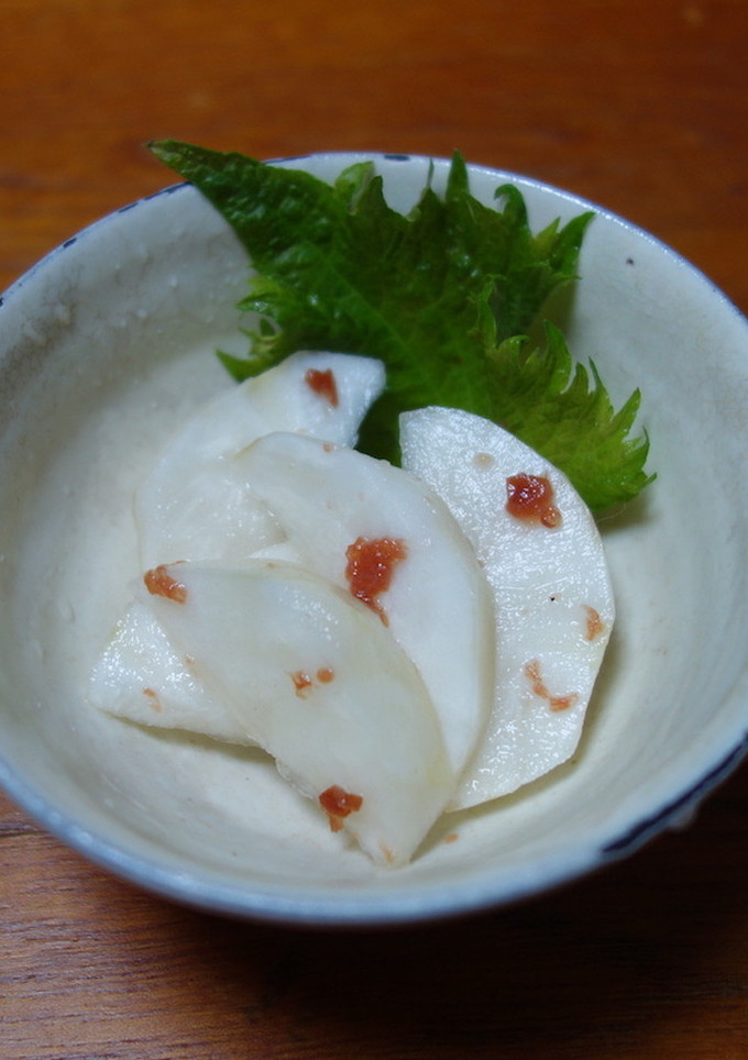 お正月用「菊芋の梅肉和え」-レシピのメイン写真