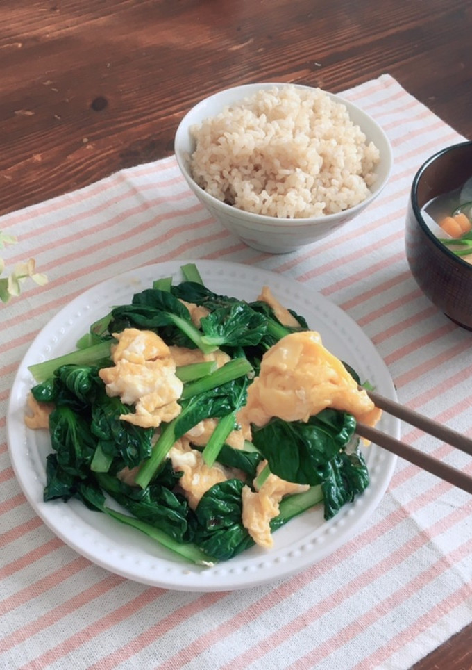 ポイントは強火！簡単♡青菜の卵炒め-レシピのメイン写真