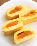 南瓜の煮物巻き！南瓜甘いだし巻き卵♪