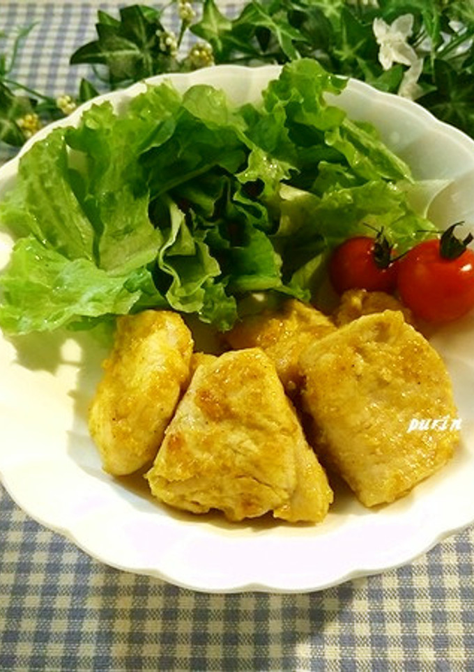 簡単！鶏むね肉の塩こうじカレー炒め-レシピのメイン写真