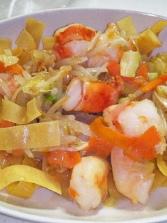 ワンタンの皮かた焼きそば-レシピのメイン写真