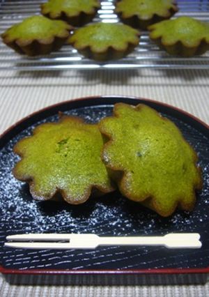 和三盆と抹茶を使った和のフィナンシェ-レシピのメイン写真