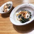 オニオンチップとわかめ和え