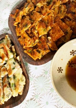 カリッと美味しい！チーズ入りチヂミ-レシピのメイン写真