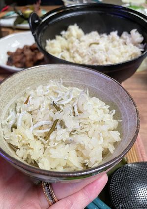 固形燃料消費シラスと塩昆布の炊き込みご飯-レシピのメイン写真