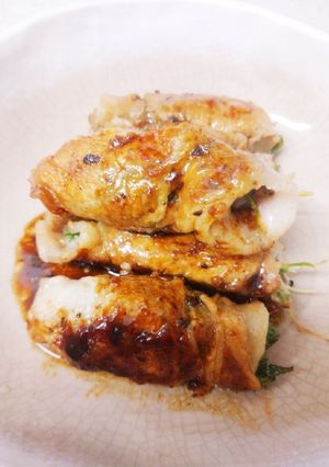 ごぼうと水菜の大葉ソース風味♪豚巻き-レシピのメイン写真