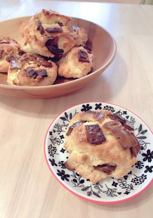 ホットケーキMIXチョコチャンクスコーン-レシピのメイン写真