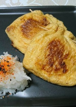 簡単☆糖質オフ☆油揚げの包み焼き-レシピのメイン写真