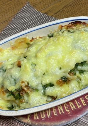 新ジャガイモともろみ味噌＆チーズ焼き-レシピのメイン写真