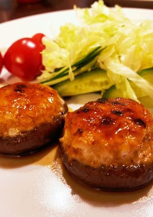 甘辛タレと椎茸つくね-レシピのメイン写真