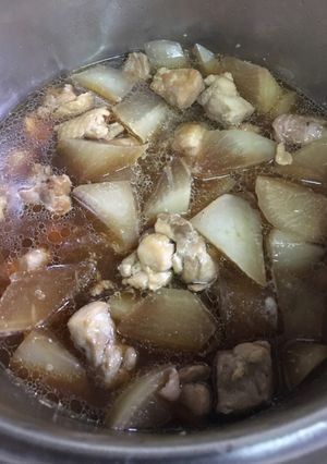 池上保子さんの『大根と鶏肉の炒め煮』-レシピのメイン写真