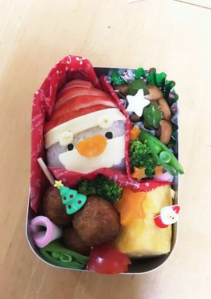 クリスマス♪幼稚園 簡単 サンタさん弁当-レシピのメイン写真