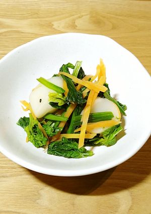 【学校給食】白玉とほうれん草のごま和え-レシピのメイン写真