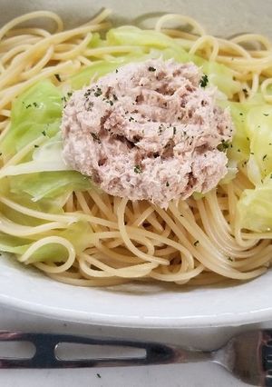 キャベツたっぷり♪ツマナヨパスタ-レシピのメイン写真