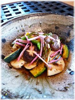 秋野菜の焼きびたし~紅生姜で~-レシピのメイン写真