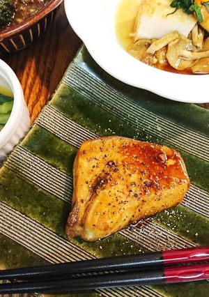 カジキ照り焼き黒胡椒がけ-レシピのメイン写真
