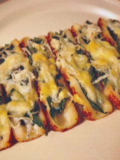 簡単おつまみ*竹輪の大葉しらすチーズ焼き-レシピのメイン写真