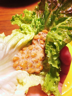 【簡単おつまみ】納豆のレタス巻き-レシピのメイン写真