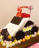 お誕生日に！かんたんパトカー立体ケーキ