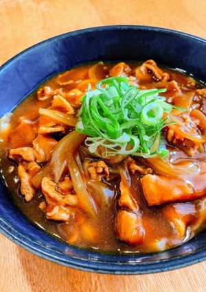 麺つゆdeお蕎麦屋さん風☆カレーうどん-レシピのメイン写真
