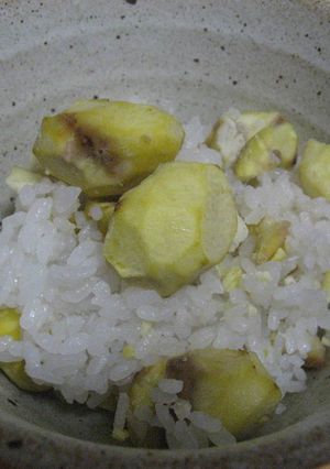 簡単!シンプル!栗ご飯♪-レシピのメイン写真