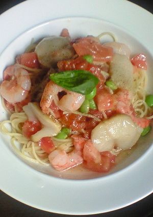 トマトの冷製パスタ♪　簡単で絶品!!-レシピのメイン写真