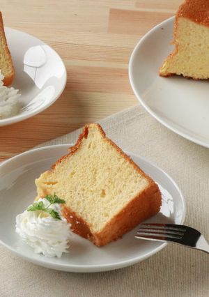しっとりふわふわ☆甘酒シフォンケーキ-レシピのメイン写真