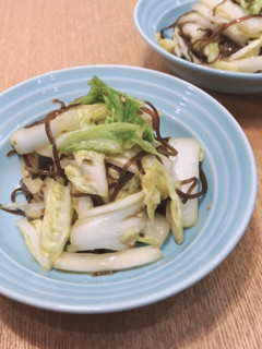 白菜消費!塩昆布漬け-レシピのメイン写真