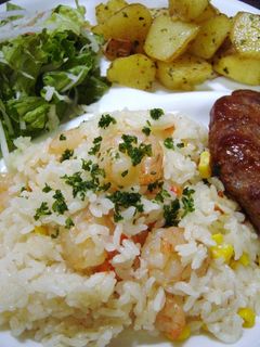 炊飯器deエビピラフ♪-レシピのメイン写真