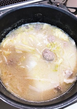 白菜肉団子鍋-レシピのメイン写真