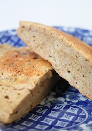 朝昼おやつ♪甘酒バナナそば粉ホットケーキ-レシピのメイン写真