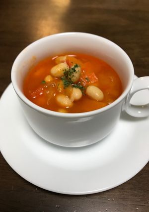 端切れトマトでミネストローネ-レシピのメイン写真
